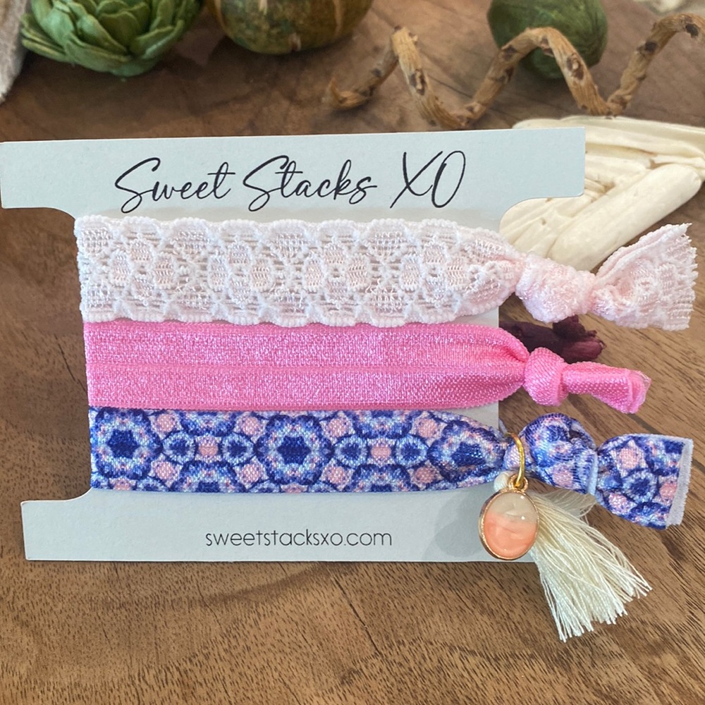 Modern Boho Hair Ties & Bracelet Stack